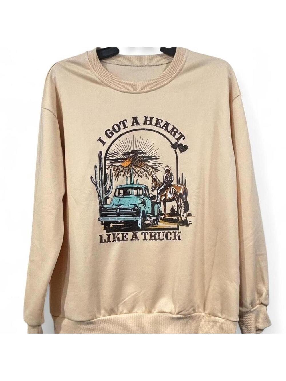 Lainey Wilson inspired western graphic crewneck Size S